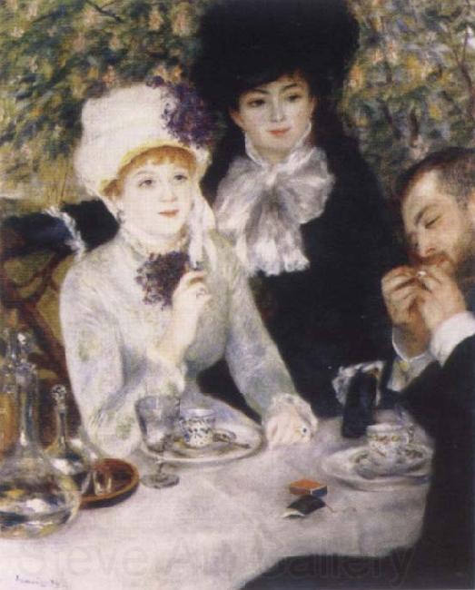 Pierre-Auguste Renoir At the end of the Fruhstucks